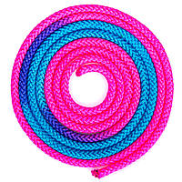 Скакалка для художественной гимнастики Zelart C-1657 цвет розовый-синий se