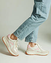 Кросівки жіночі Lifexpert 6603 37 молочно-рожевий нубук плащівка, фото 3