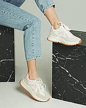 Кросівки жіночі Lifexpert 6603 37 молочно-рожевий нубук плащівка, фото 4