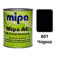 601 Чорна Акрилова авто фарба Mipa 1 л (без затверджувача)