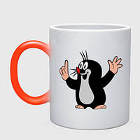 Чашка хамелеон Чешский крот 330 мл (цвет чашки на выбор)