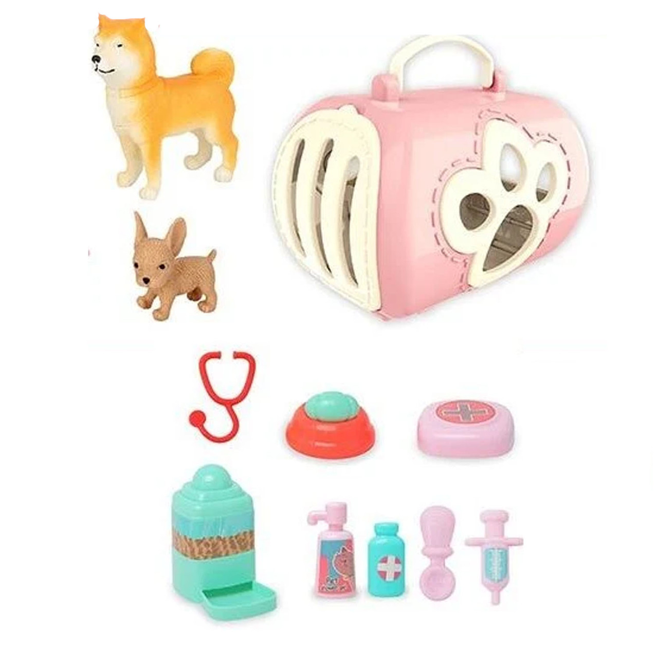 Ігровий набір Домашні улюбленці (фігурки тварин, ванна, аксесуари) 832-153, фото 1