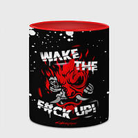 Чашка с принтом «Wake the f#ck Up!» (цвет чашки на выбор)