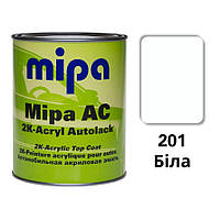 201 Біла Акрилова авто фарба Mipa 1 л (без затверджувача)