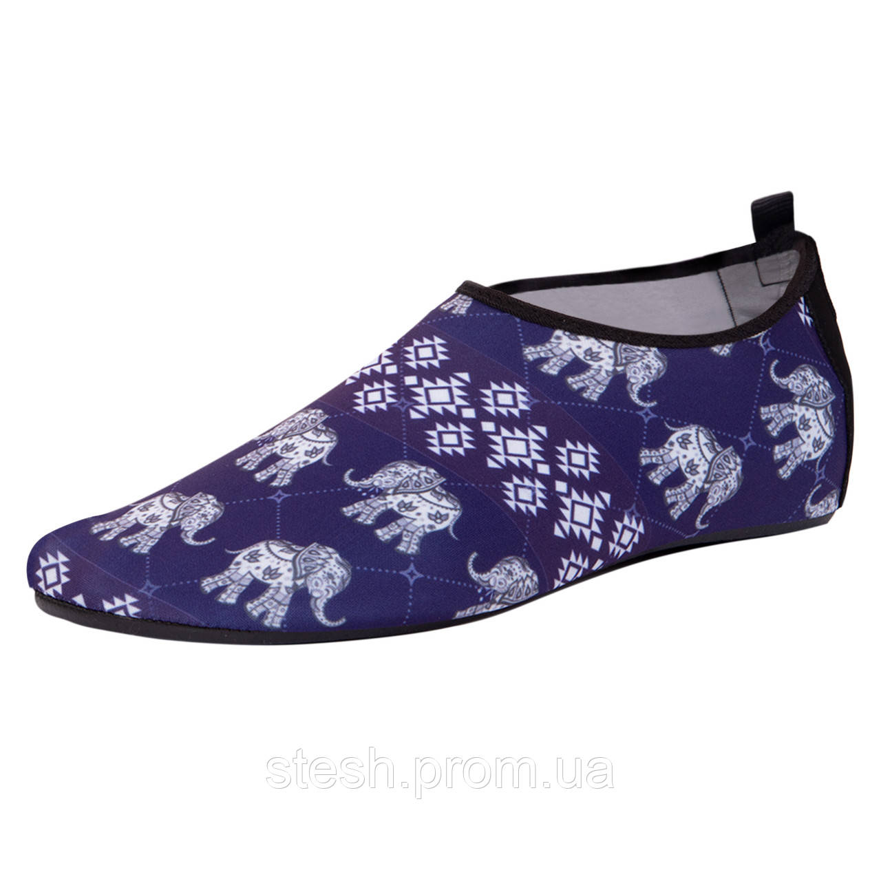 Взуття Skin Shoes для спорту та йоги Zelart Слон PL-1819 розмір l-38-39-23,5-25 см колір синій-білий se