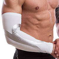 Нарукавник компрессионный рукав для спорта Zelart BC-1497 размер m цвет белый se