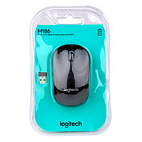 Wireless Миша Logitech M186 Колір Чорний