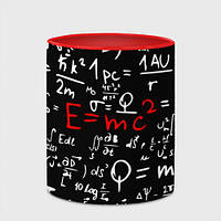 Чашка с принтом «Формулы физика» (цвет чашки на выбор)