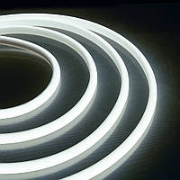 Неоновая лента LED NEON Белая 5M, светодиодный гибкий неон для дома | світодіодна стрічка дубл