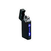 Импульсная зажигалка Lighter Classic USB 315 Черная электро-импульсная зажигалка, подаруток чоловіку дубл