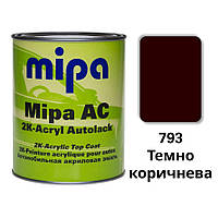 793 Темно-коричневая Акриловая авто краска Mipa 1 л (без отвердителя)