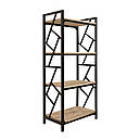 Етажерка-стелаж 4 полиці з металу/ДСП Ромбо Метал-Дизайн Чорний Оксамит, фото 2