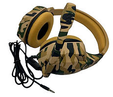 Игровые наушники ARMY-98 A Camouflage с микрофоном проводные дубл