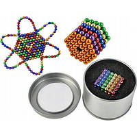 Магнитный конструктор головоломка неокуб цветной Neocube 216 5мм магнитные шарики MIX COLOUR дубл