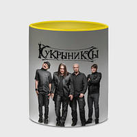 Чашка с принтом «Кукрыниксы рок группа» (цвет чашки на выбор)