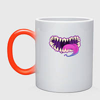 Чашка с принтом хамелеон «Мимик ДНД» (цвет чашки на выбор)