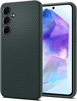 Чохол Spigen для Samsung Galaxy A55 5G - Liquid Air, Abyss Green (ACS07527)