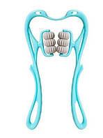 Ручной роликовый массажер на 6 роликов для шеи и тела RD-3052 Массажер для снятия усталости и напряжения дубл