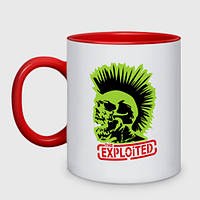 Чашка с принтом двухцветная «The Exploited 1» (цвет чашки на выбор)