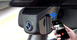 Автомобильный видеорегистратор DVR D9 WiFi HD 1080p  на лобовое стекло дубл
