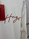 Кофта світшот чоловічий білий весна-осінь фірмовий Hugo (Хьюго), фото 4