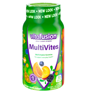 Vitafusion MultiVites™ комплекс мультивітамінів для підлітків, жувальні таблетки, 70 шт