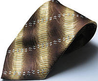 Чоловіча коричнево-бежева шовкова краватка стандартна Schönau 135