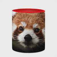 Чашка с принтом «Малая панда» (цвет чашки на выбор)