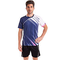 Комплект одежды для тенниса мужской футболка и шорты Lingo LD-1842A размер m цвет темно-синий se