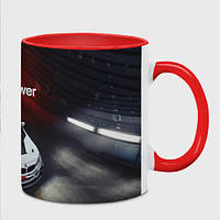Чашка с принтом «BMW M4 GT4 - motorsport» (цвет чашки на выбор)