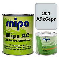 204 Айсберг Акриловая авто краска Mipa 1 л + отвердитель P25 0.5 л