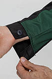 Костюм робочий ГРИНВИК (куртка+п/к) темно-зелений/чорний + СО-стрічка, фото 8