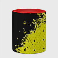 Чашка с принтом «Black & yellow» (цвет чашки на выбор)