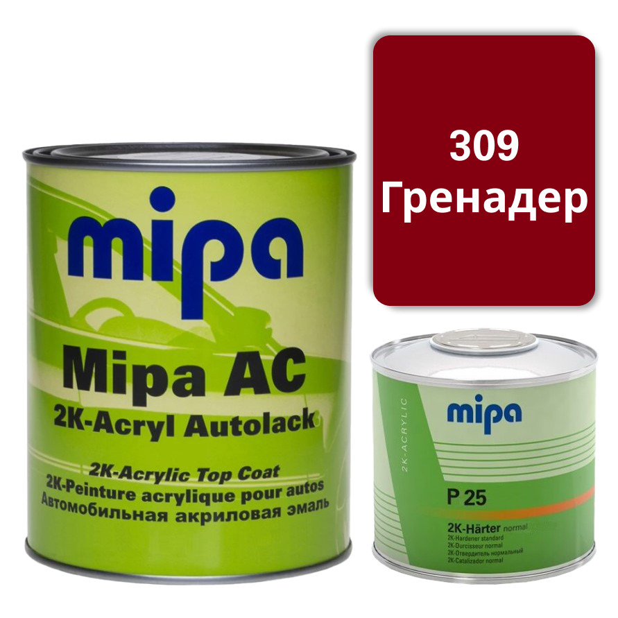 309 Гренадер Акрилова авто фарба Mipa 1 л + затверджувач P25 0.5 л