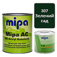 307 Зеленый сад Акриловая авто краска Mipa 1 л + отвердитель P25 0.5 л