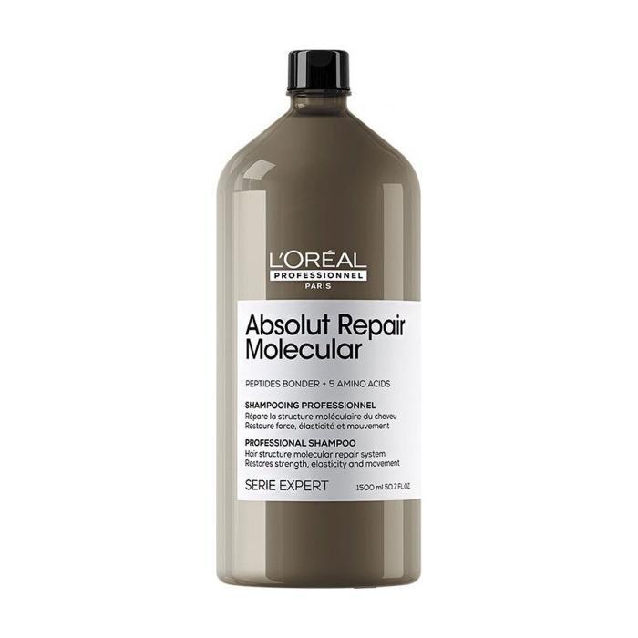 Шампунь для молекулярного відновлення волосся L’Oréal Professionnel Absolut Repair Molecular 1500 мл, фото 1