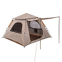 Палатка кемпинговая трехместная с тентом Zelart SY-22ZP001 цвет хаки sh