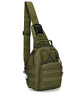 Тактический рюкзак Eagle M02G Oxford 600D 6 литр через плечо Army Green дубл