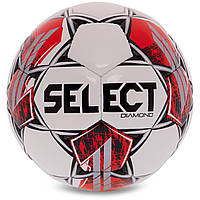 Мяч футбольный SELECT DIAMOND V23 DIAMOND-WR цвет белый-красный sh