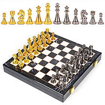 Шахи Royal Chess 30 х 30 см, з дерев'яною шаховою дошкою та металевими шахами, фото 5