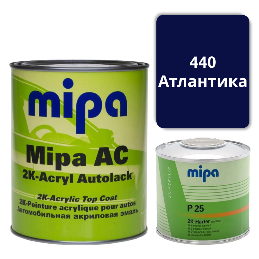 440 Атлантика Акрилова авто фарба Mipa 1 л + затверджувач P25 0.5 л