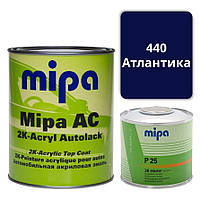 440 Атлантика Акриловая авто краска Mipa 1 л + отвердитель P25 0.5 л