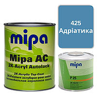 425 Адриатика Акриловая авто краска Mipa 1 л + отвердитель P25 0.5 л