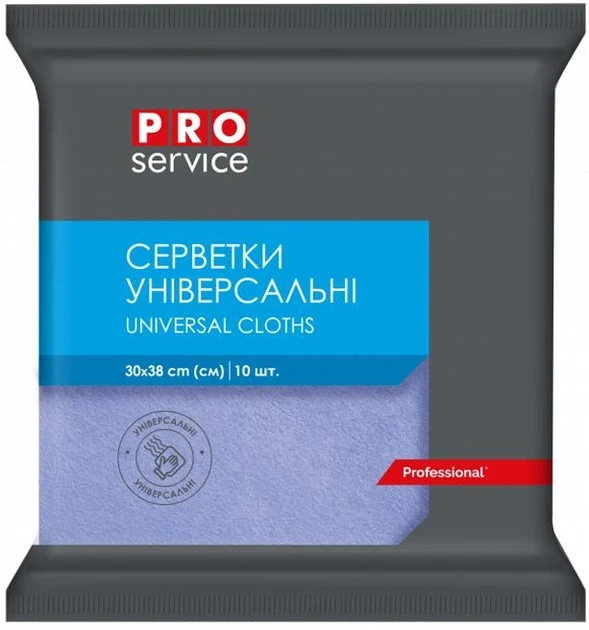 Серветки віскозні 5шт/уп "Pro" сині 34/ящ