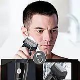 🔥Акумуляторна чоловіча бритва Kemei KM-8009 Тример для бороди, фото 3