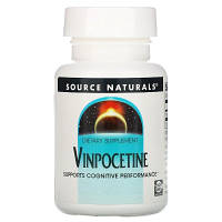 Травы Source Naturals Винпоцетин,10 мг, Vinpocetine, 60 таблеток (SN1398) - Топ Продаж!