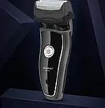 🔥Акумуляторна чоловіча бритва Kemei KM-8009 Тример для бороди, фото 5