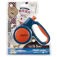 DoggyMan Retractable Lead Trad Style S Доггіволкер повідець рулетка синя для собак до 10кг трос 5м 92623, фото 3