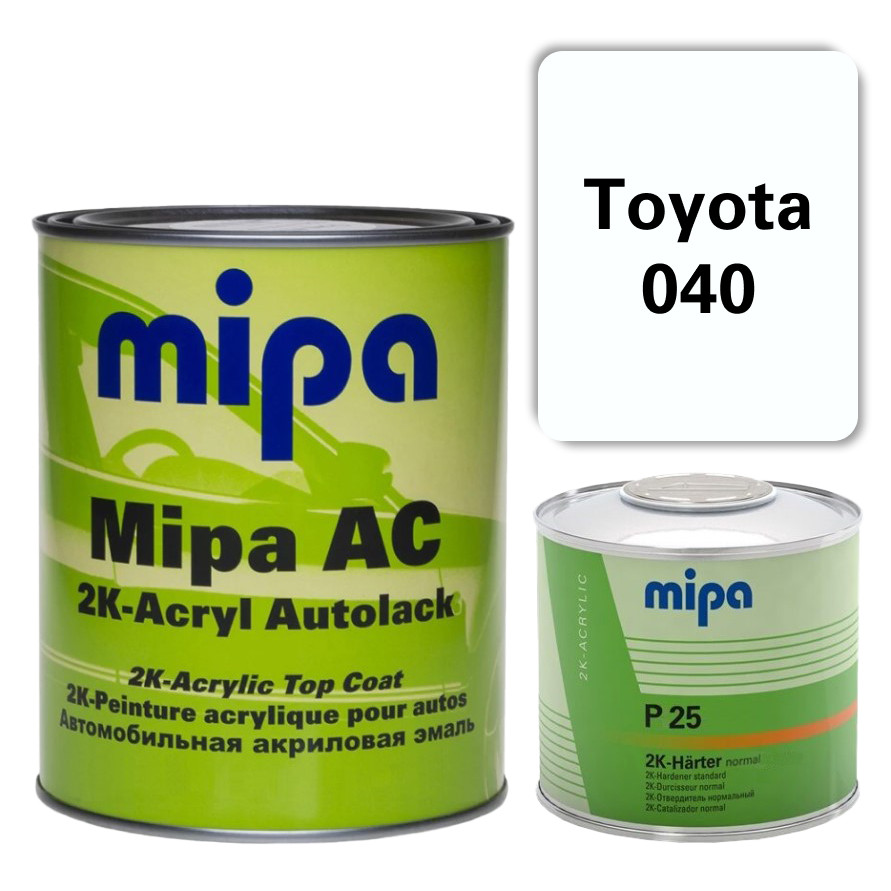 Toyota 040 Акрилова авто фарба Mipa 1 л + затверджувач P25 0.5 л