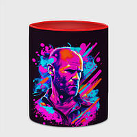 Чашка с принтом «Jason Statham - pop art» (цвет чашки на выбор)